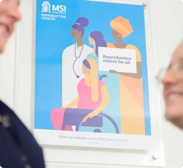 MSI UK reproductive choice poster.