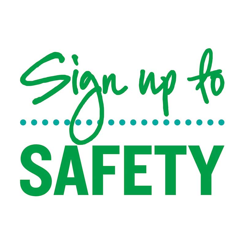 Safety pledge logo