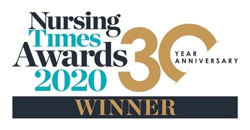 Nursing times 2020 winner logo