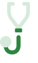 Green stethoscope icon.