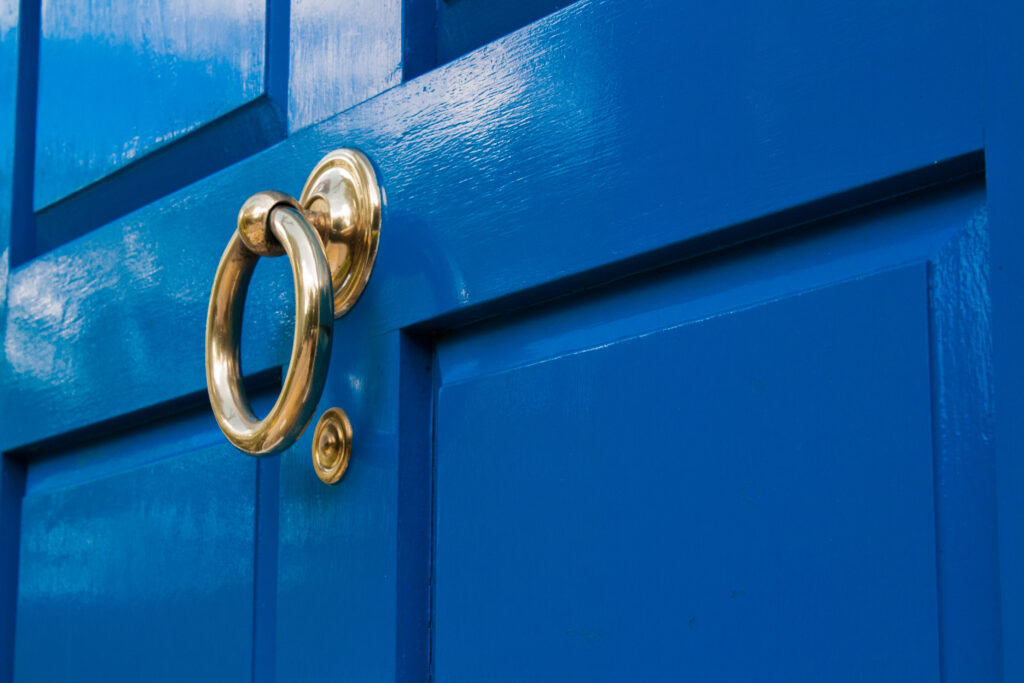 MSI blue door